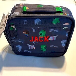 Pottery Barn Kids Mackenzie Coldpack Lunch box, Minecraft JACK